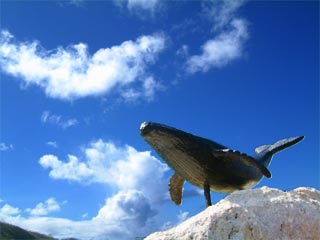 クジラの像