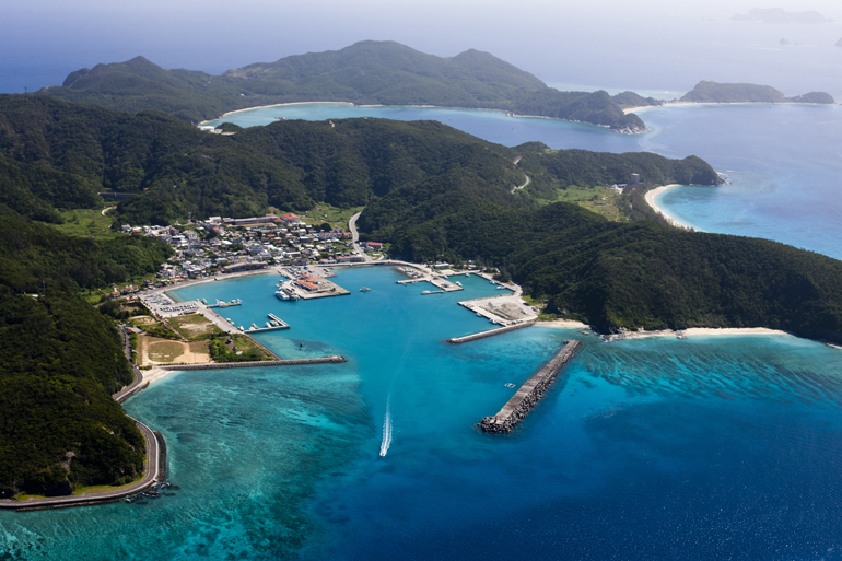 座間味村の風景